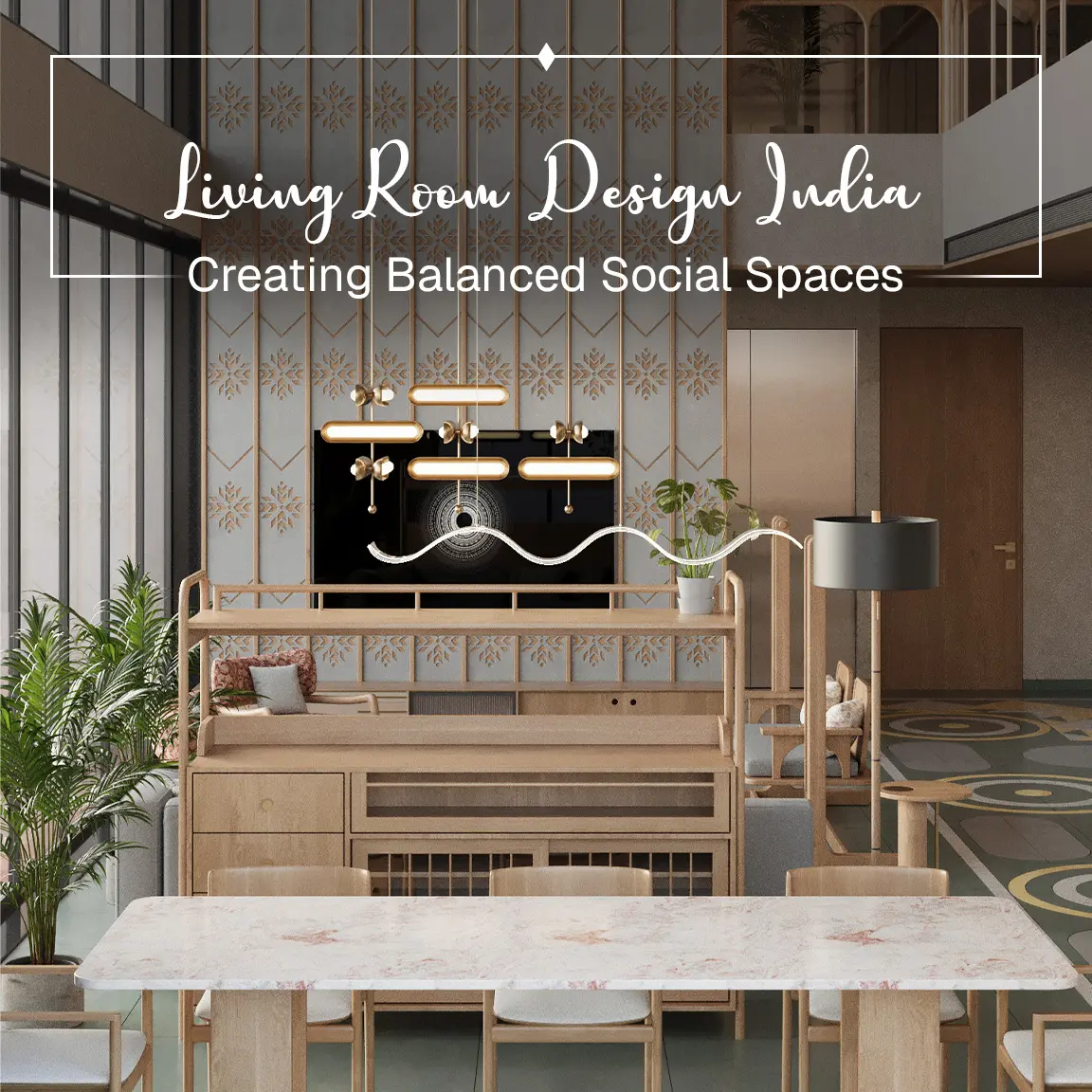 living room design India modern interior